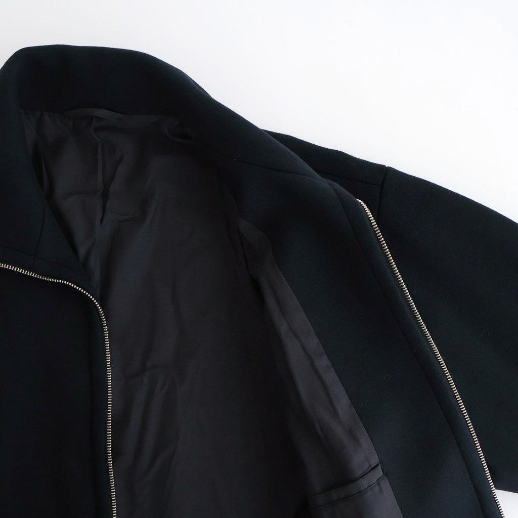 Melton Stand Collar Zip Blouson #BLACK [YK25FW01034B]