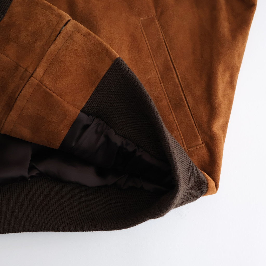 GOAT SUEDE ZIP BLOUSON #CAMEL BROWN [A25AB01GS]
