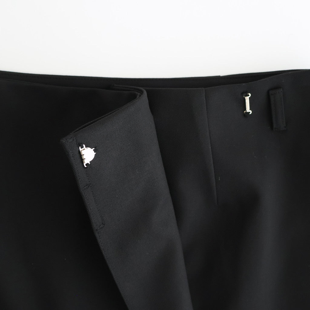 Twill Wrap Skirt #BLK [12520802]