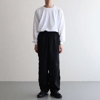 Garment Dyed Typewriter Parachute Pants #BLACK [GM243-40090]