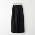 WOOL TROPICAL WIDE EASY PANTS #BLACK [PRAGCW0110]