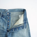 SELVEDGE FADED HEAVY DENIM WIDE PANTS #FADED INDIGO [A26AP02DH]