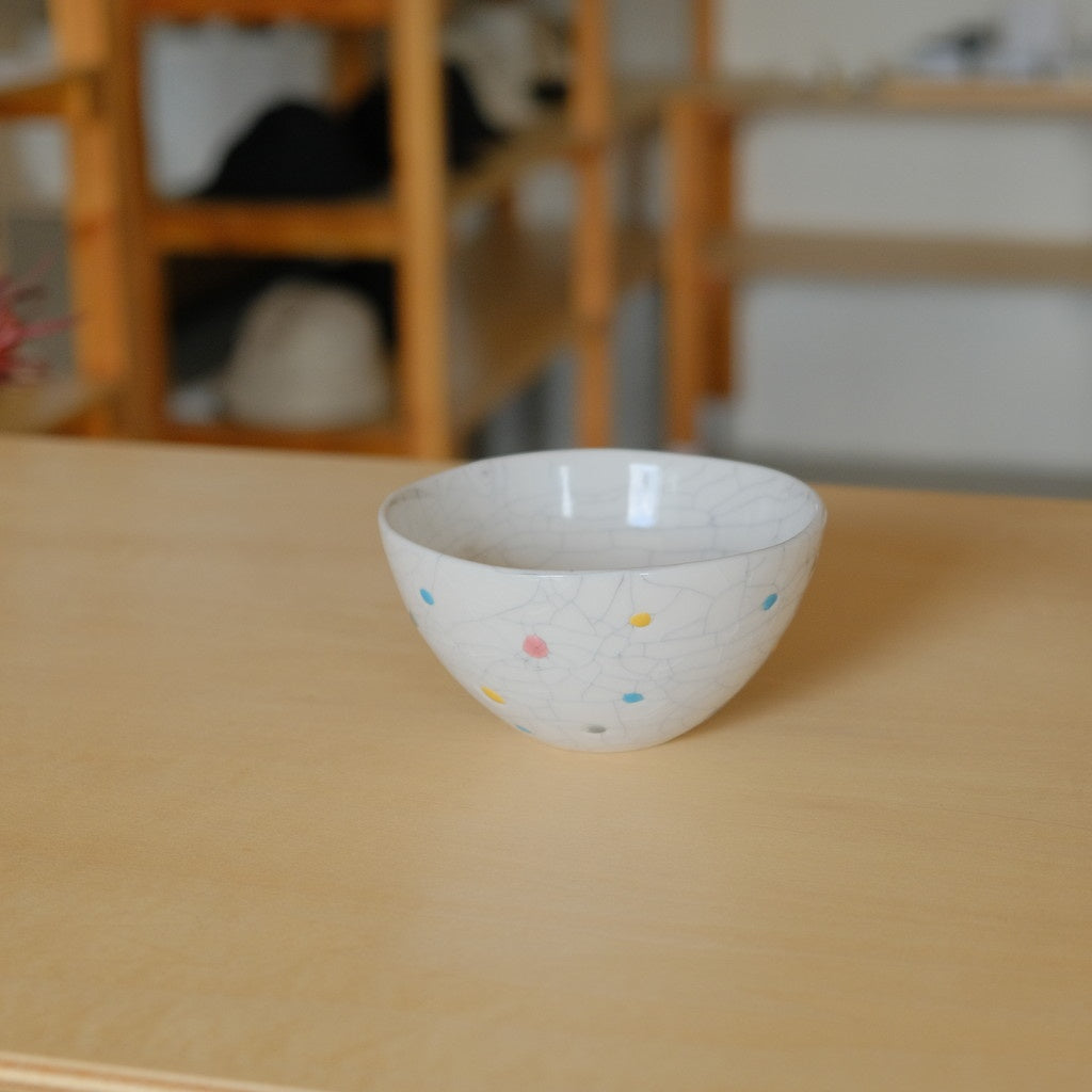 ボウル 小 貫入 #カラフルドット