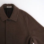 SUPER FINE WOOL MOSSER SOUTIEN COLLAR COAT #TOP BROWN [A25AC04WM]