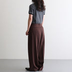 Border Polo Tops #C/GRY [12610606]