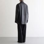 LEATHER DOUBLE BRESTED JACKET #BLACK [ST.920]