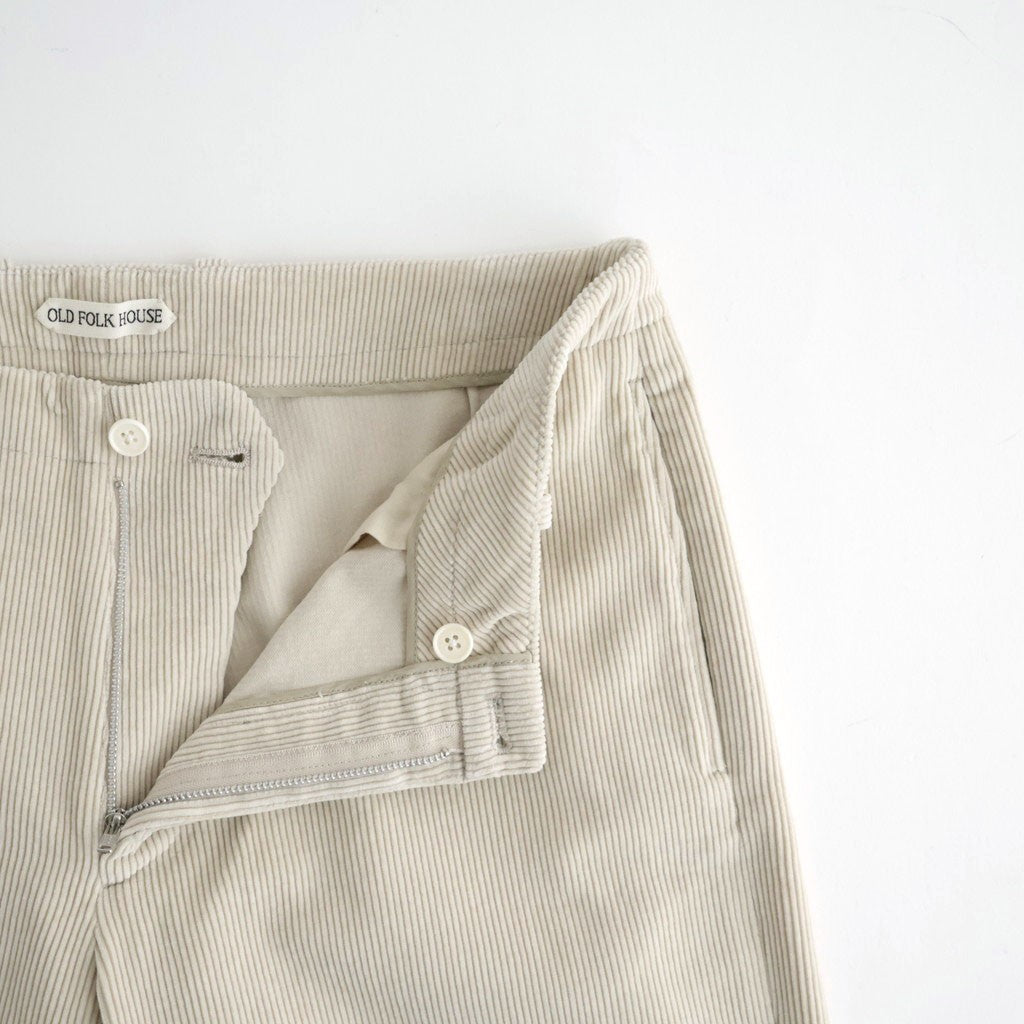 Cotton & Rayon Corduroy Pants #Off-White [OFH011PT11]