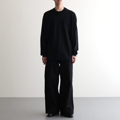 Worsted polyester jersey sweater #BLACK [HN-N001-051]