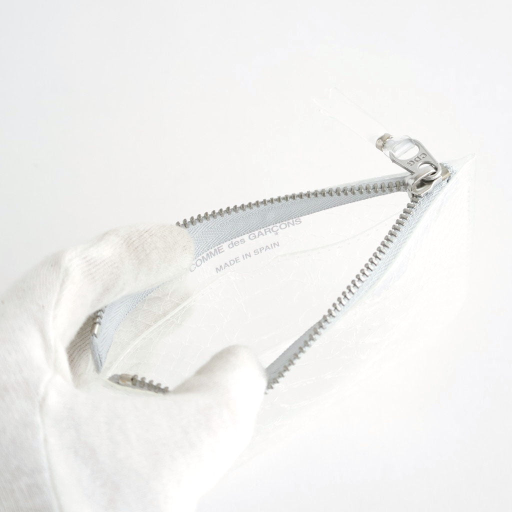 ZIP POUCH - TRANSPARENT SNAKE #CLEAR [8Z-T810-051]