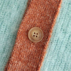 MOHAIR BORDER CARDIGAN #PINK [YK23FW0571S]