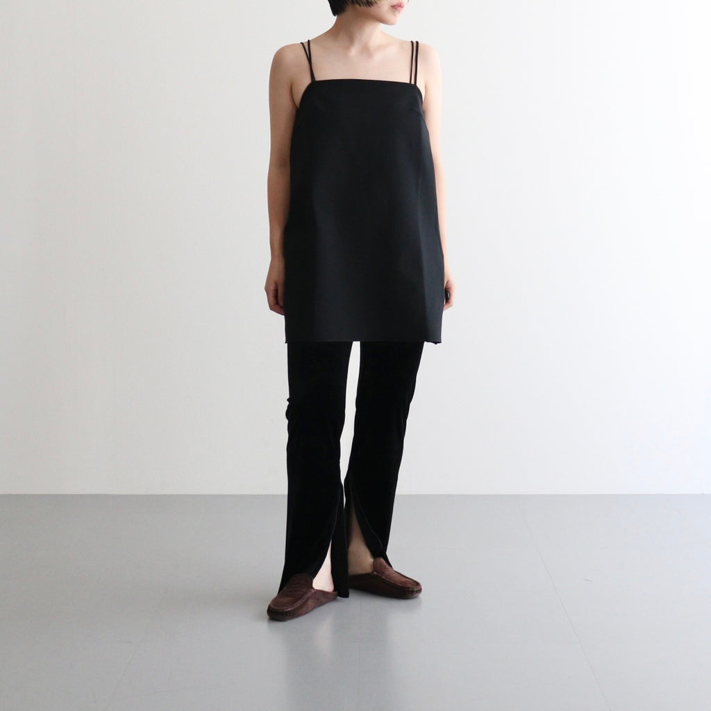 Velour Slit Leggings #BLK [12520707]