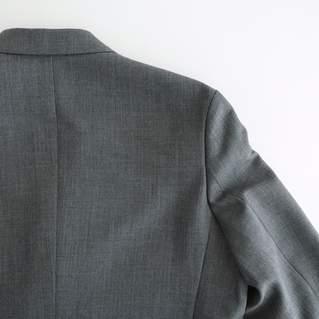 BLUEFACED WOOL DOUBLE-BREASTED JACKET #GRAY STRIPE [A25AJ04BS]