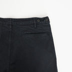 GARMENT-DYED FINX CHINO ONE-TUCK WIDE PANTS #BLACK [A26AP01CP]