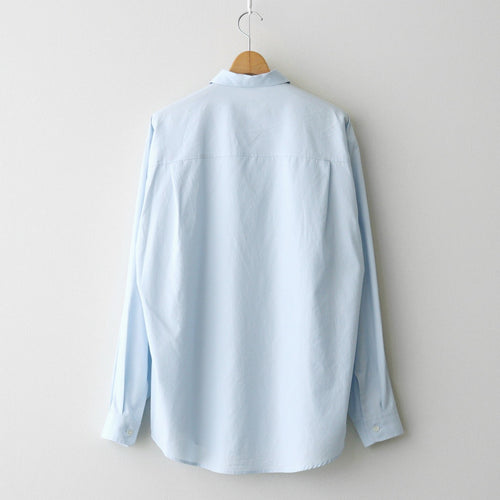 WASHED FINX TWILL BIG SHIRT #LIGHT BLUE [A26AS02TN]