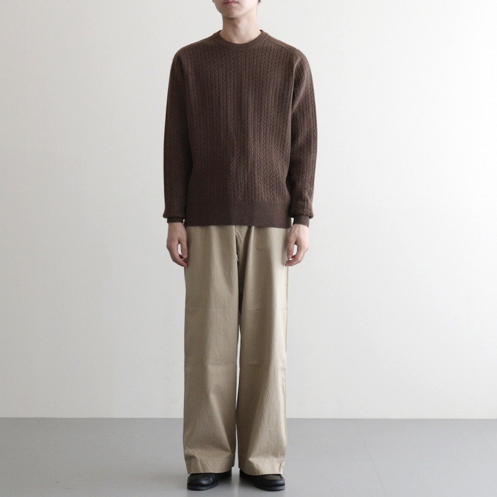 Chino Trousers - Wide Straight #KHAKI [11052601] - ciacura 三重県