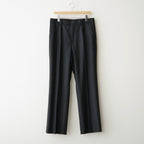 WOOL FULLING FLANNEL ONE-TUCK SLACKS #TOP CHARCOAL [A26AP03CF]