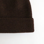 WASHABLE MERINO SEAMLESS BEANIE #BROWN [R5140-AW25]