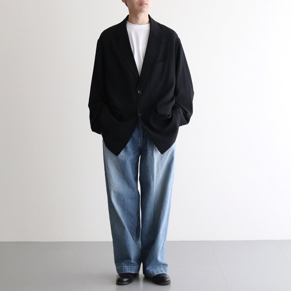 Boiled Wool Oversized Jacket #BLACK [GM251-20266]