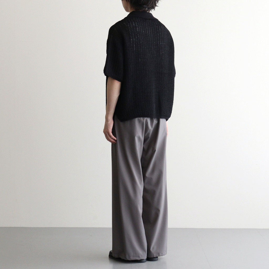Wool Washer Tropical 2pleated Easy Trousers #GRAY [YK26SS01173P]