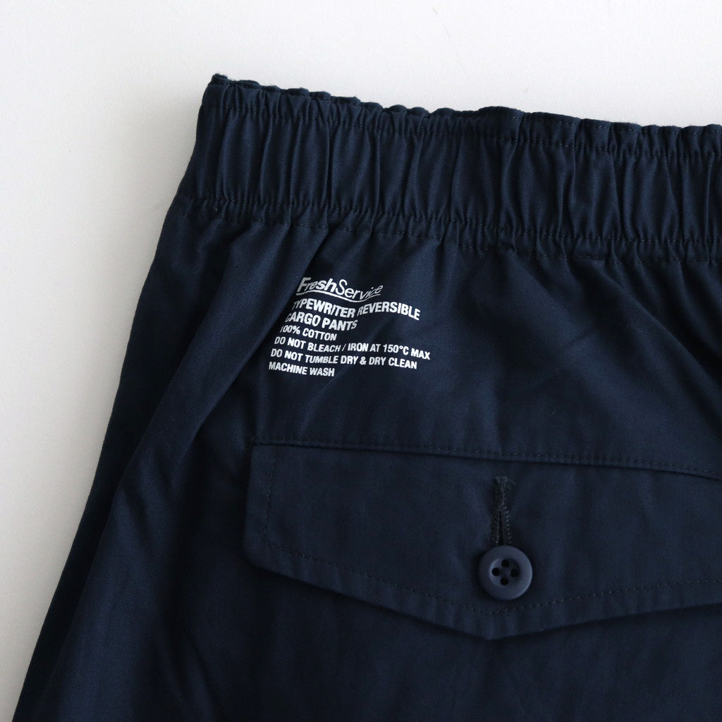 TYPEWRITER REVERSIBLE CARGO PANTS #NAVY [FSC243-40008]