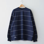 PIN BORDER L/S TEE #NAVY×WHITE [FSC261-70261]