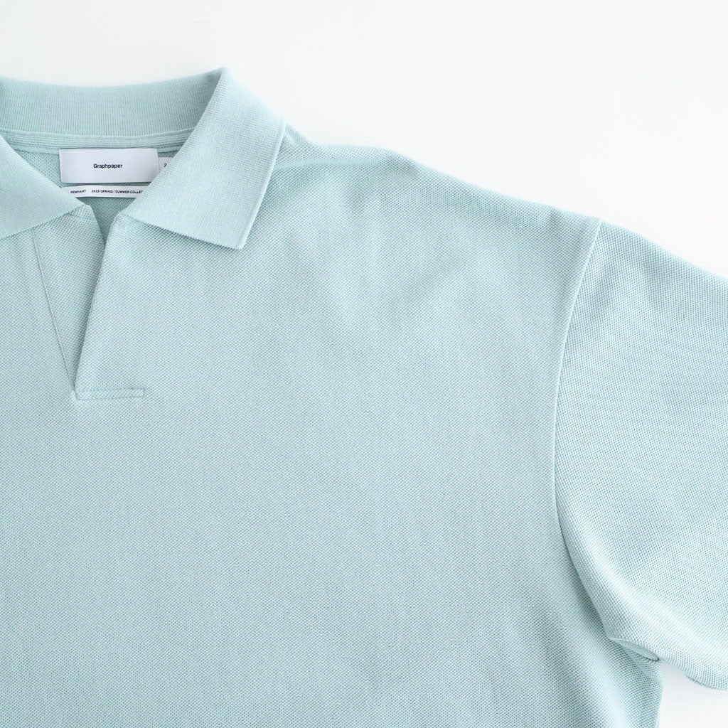 Cotton Pique Jersey S/S Skipper Polo #SMOKE BLUE [GU261-70416