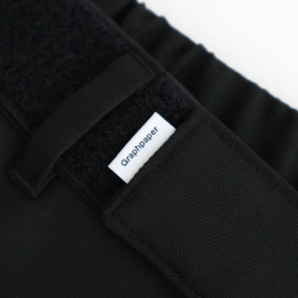 Melange Herringbone Stripe Chef Track Pants #BLACK [GM253-40335]