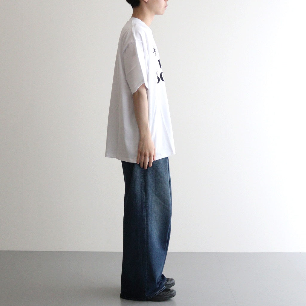 CORPORATE PRINTED S/S TEE ”FOOTBALL” #WHITE [FSC251-70185]