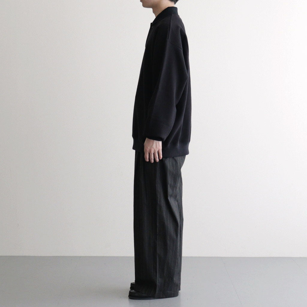 AZUMA Terry Pullover Polo Sweat #BLACK [GU261-70243B]