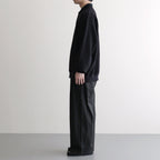 AZUMA Terry Pullover Polo Sweat #BLACK [GU261-70243B]