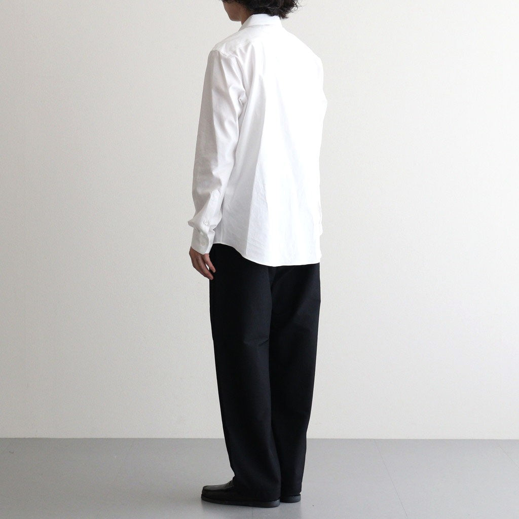 WASHED FINX TWILL SLIM SHIRT #WHITE [A26AS03TN]