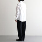 WASHED FINX TWILL SLIM SHIRT #WHITE [A26AS03TN]