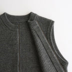 L-G Zip-up Vest #Gray [2403-020]
