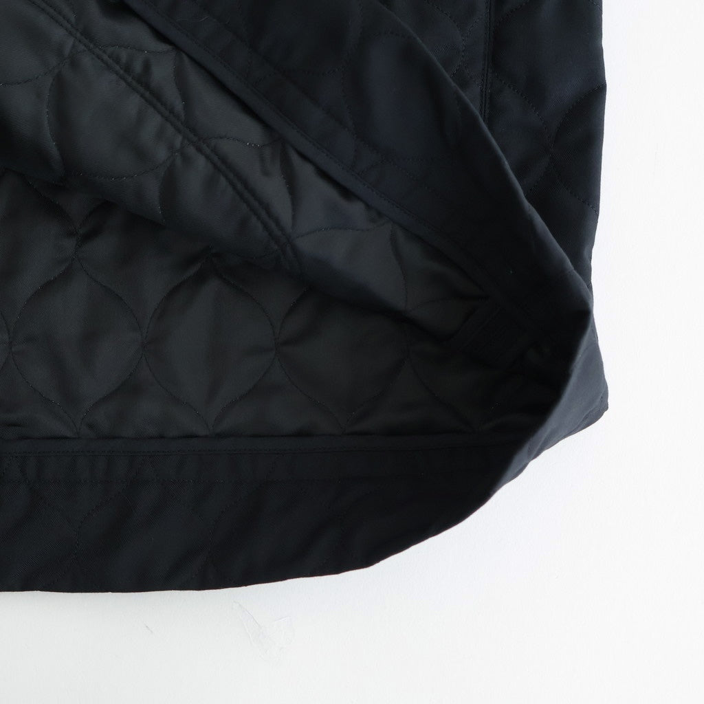 NCHRJK - ポリエステル&レーヨン・クリア ツイル・キルト チャイナジャケット #95 Black [SN_NC0401JK]
