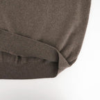 PURE CASHMERE KNIT V NECK LS #TAUPE [ST.1629]