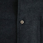 Wool Smooth Flannel Oversized Regular Collar Shirt #GRAY [GU263-50521B]