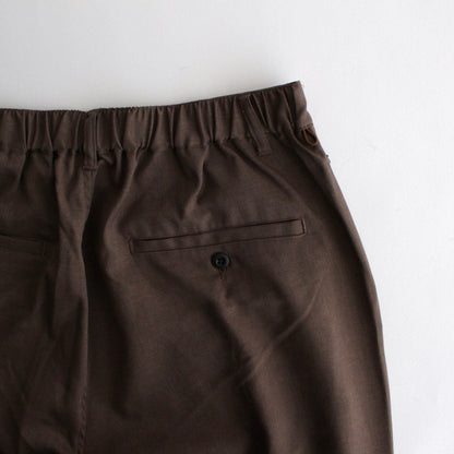 WOOLY TWILL TROUSERS #BROWN [FSC243-40178]