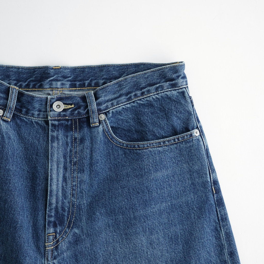 CORPORATE DENIM FIVE POCKET PANTS #DARK WASH [FSC263-40156FB]