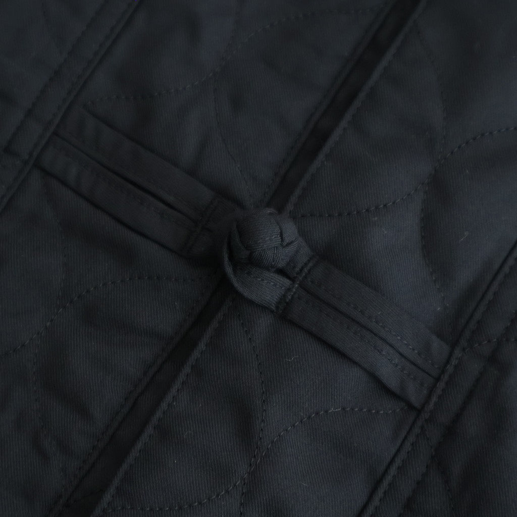 NCHRJK - ポリエステル&レーヨン・クリア ツイル・キルト チャイナジャケット #95 Black [SN_NC0401JK]