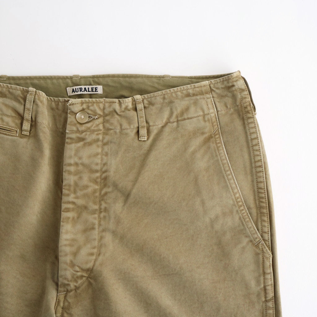 パンツ PRODUCT DYED FINX CHINO NARROW PANTS PRODUCT DYED FINX CHINO NARROW PANTS - AURALEE Official Website