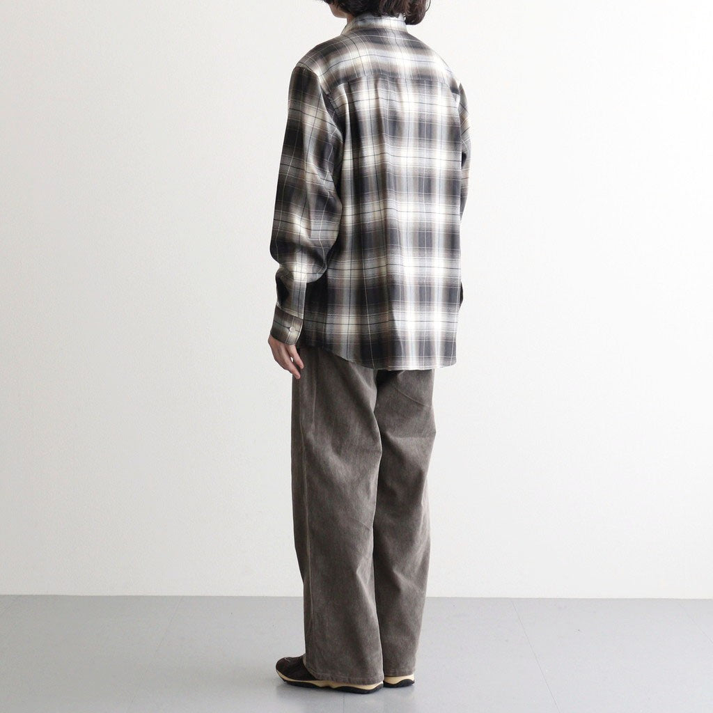 GARMENT-DYED FINX CORDUROY 5P WIDE PANTS #OLIVE BROWN [A26AP02FX]