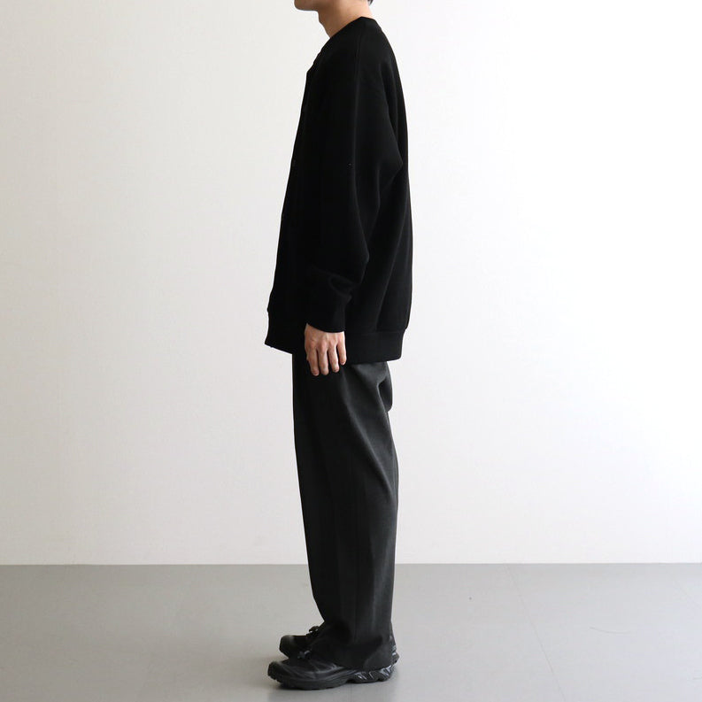 綿度詰天竺×ワッフル カーディガン #BLACK [HN-T006-051] – ciacura