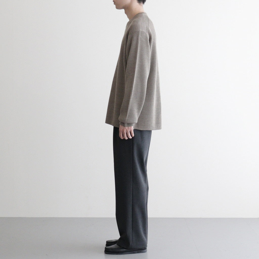 Habana Banded Slacks #Heather Charcoal [AOEFPT006]