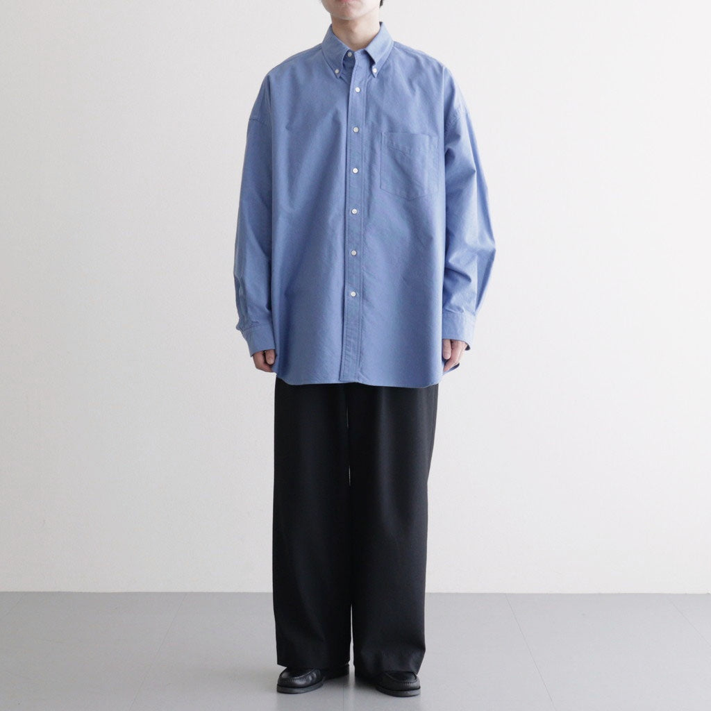 Oxford L/S Oversized B.D Shirts サックス Oxford L/S Oversized B.D Shirts サックス 【公式通販】