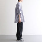 CORPORATE UNIFORM S/S SHIRT #BLUE STRIPE [FSC252-50009B]