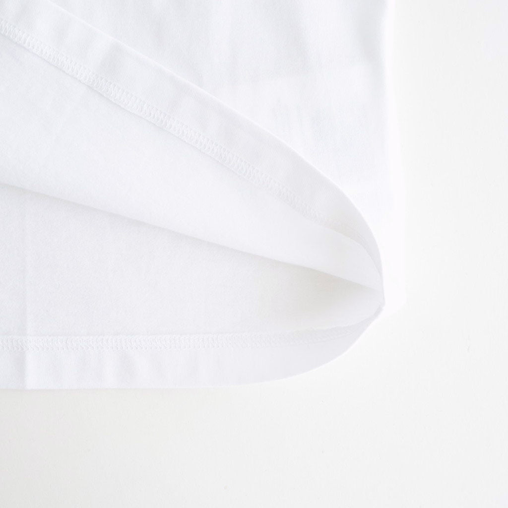 綿天竺 製品プリント S/S Tシャツ #WHITE [HQ-T101-051]