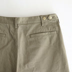 WASHED FINX CHINO ONE-TUCK PANTS #LIGHT KHAKI [A25SP02FC]