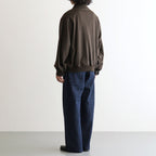 WOOL DOESKIN BUTTON FLY SHORT JACKET #GREY BROWN [ST.1558]