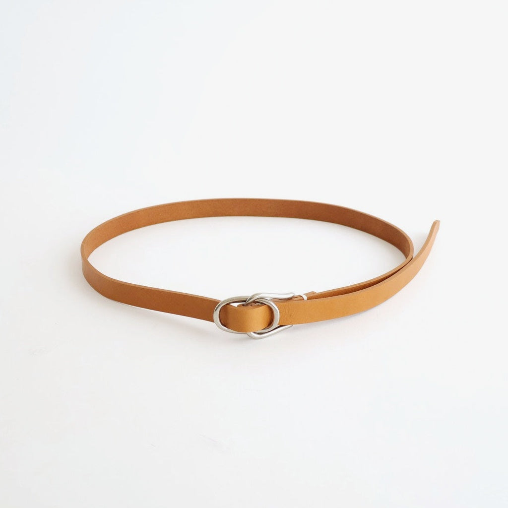 Double Buckel Leather Belt #CAMEL [YK26SS01262A]