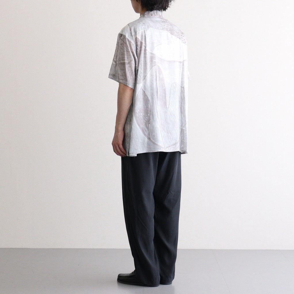 Printed Tencell Open Collar Shirt #GRAY [YK26SS01284SH]